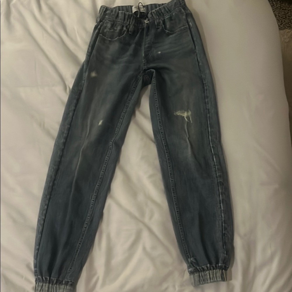Rag & Bone Blue Denim Joggers